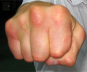 Кулак одного из сильнейших бойцов Кекусин каратэ (ФКР)