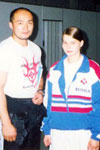 Лена с легендарным бойцом шинкиокушина Судзуки